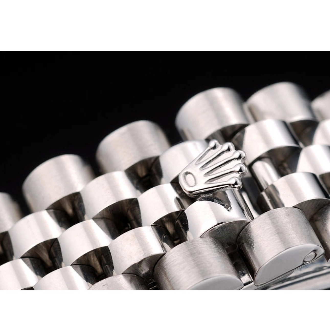 Rolex aaa copy 42001 Steel Dial Ribbed Stainless Rolex Swiss Flower Bezel Silver DateJust 0728